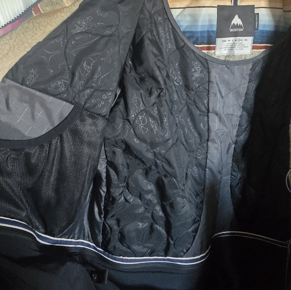 Burton Prowess Snowboard Ski Jacket Coat Baja Mija Stripe Black NWOT Large L - Picture 13 of 14